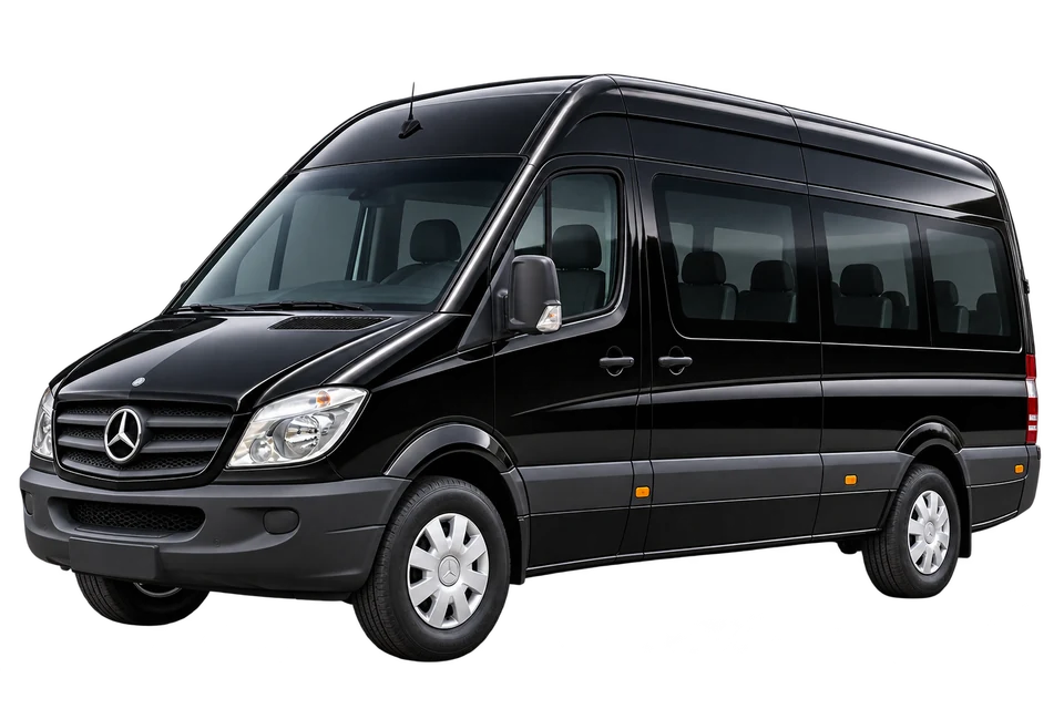 Illustrative larger group vehicle for a Boston event transportation request